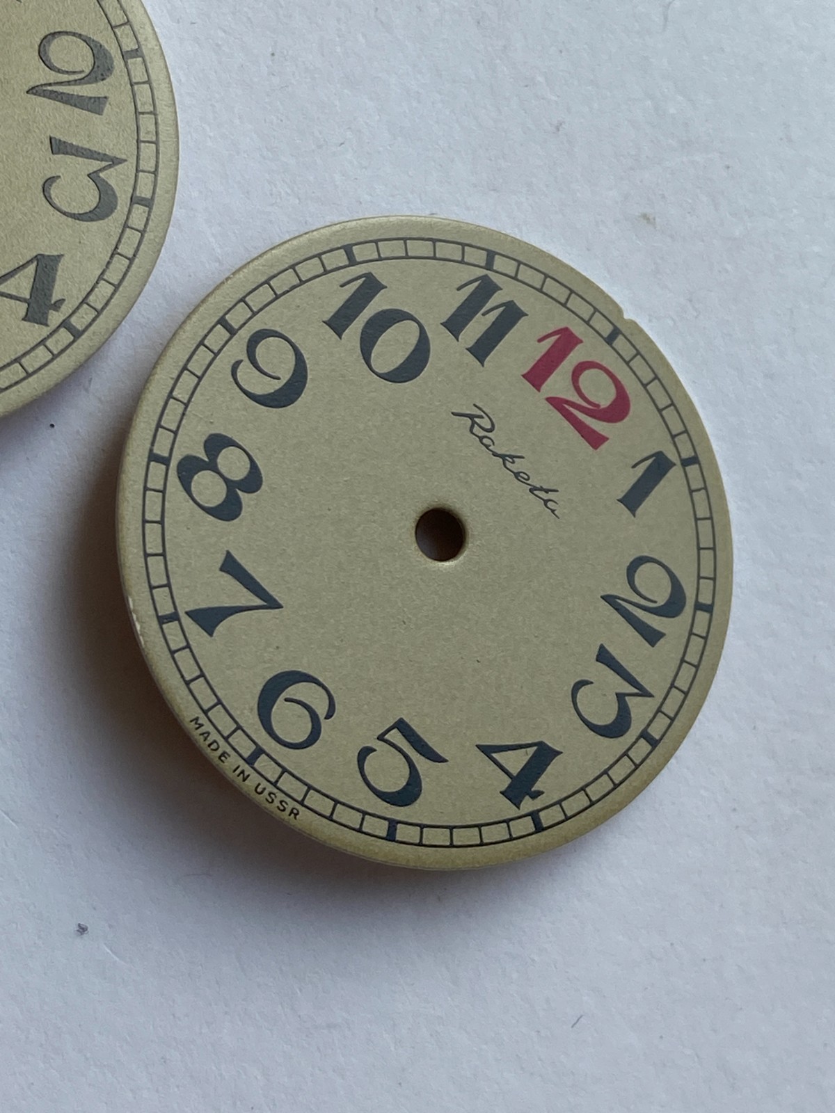 NOS LOT WATCH RAKETA RED 12 DIAL 2609HA 19 JEWELS RARE NEW OLD STOCK PARTS USSR