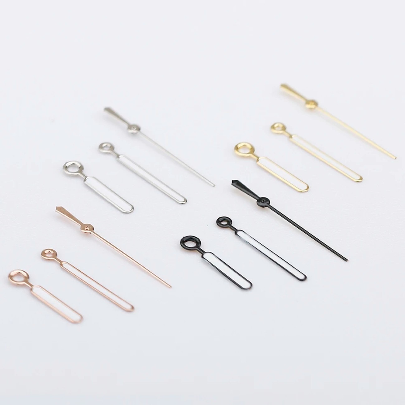 Watch Hands Set Green Luminous Rose Gold Silver Pointer For NH34 NH35 NH36 Nh35