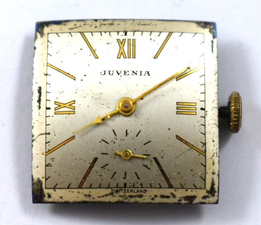 Vintage Juvenia Hand Wind Mechanic 17J Wrist Watch Movement lot.wi