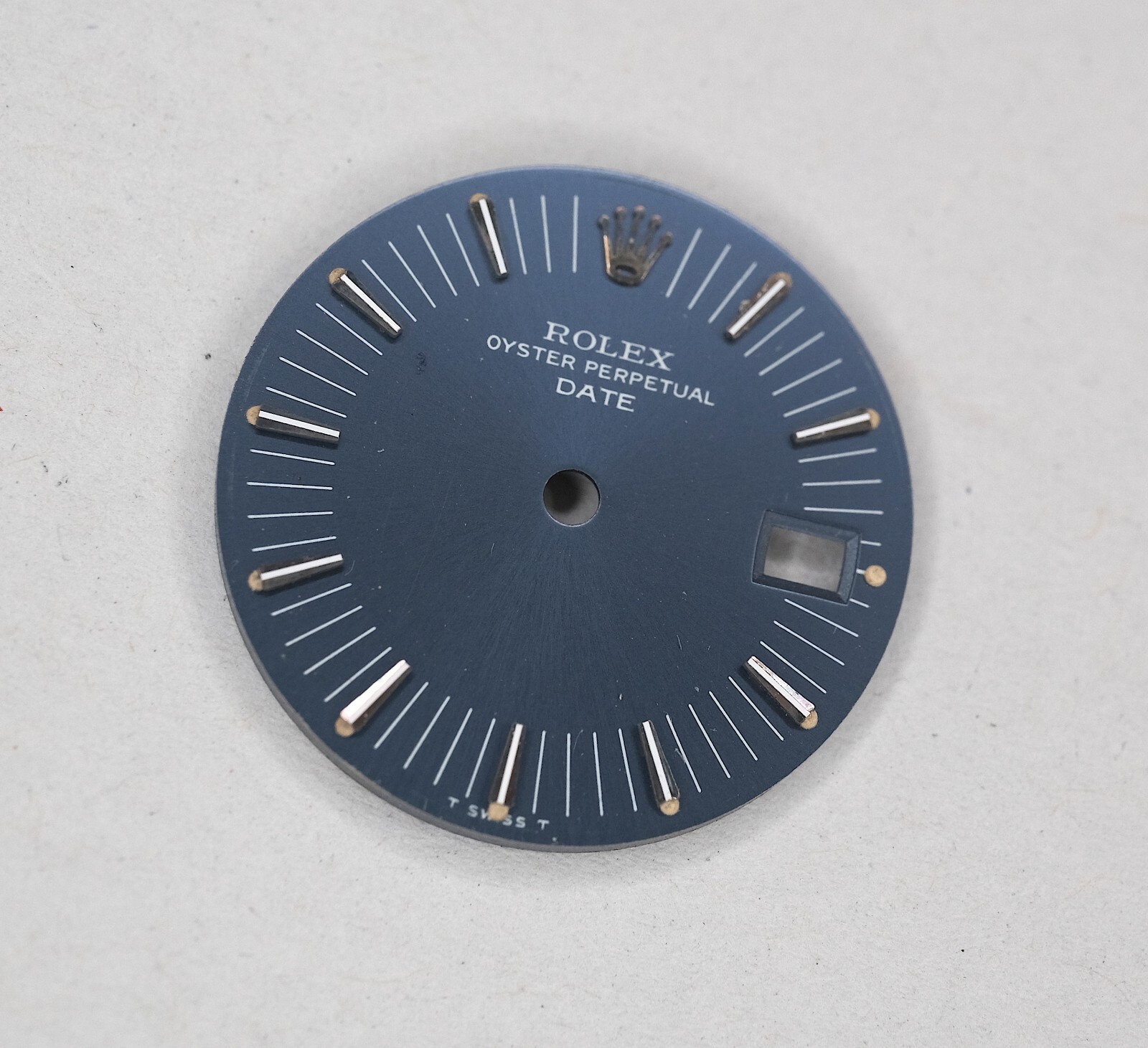 ROLEX Date 26mm Lady BLUE 6916 6917 6919 Dial Vintage Radial
