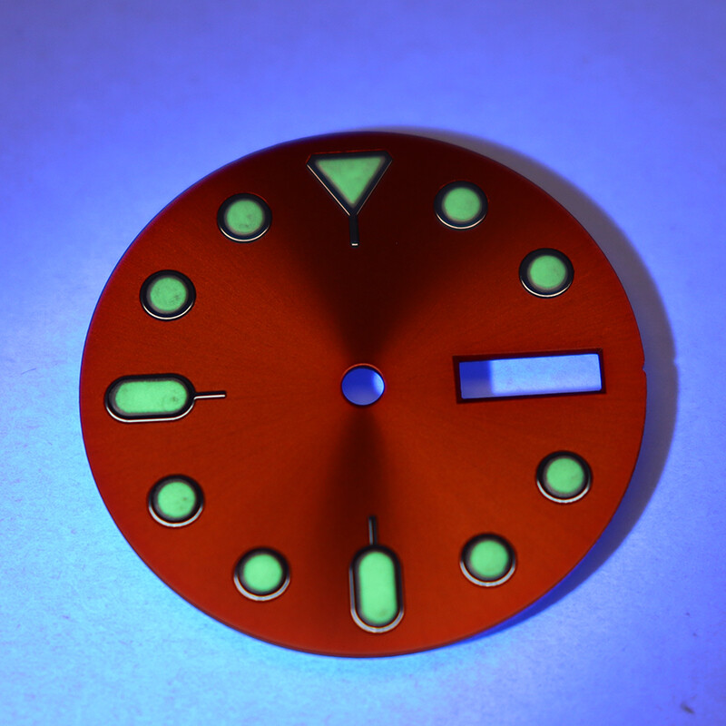 28.5mm Watch dial parts Modifying Seiko SKX007 Diver Mod Week, calendar For NH36