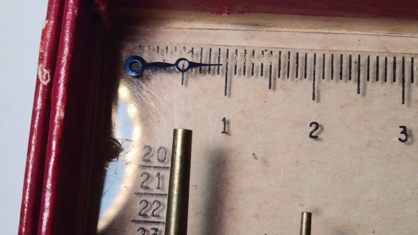 Breguet watch hand. BLUE watch hand 100 / 26. approx 10mm long from center of h