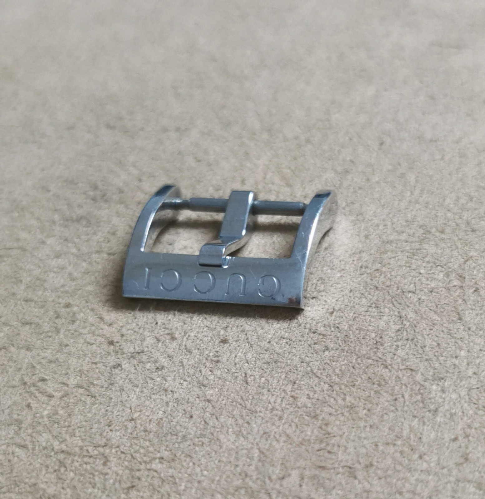 Gucci vintage maxi stainless steel buckle mm 16 good condition