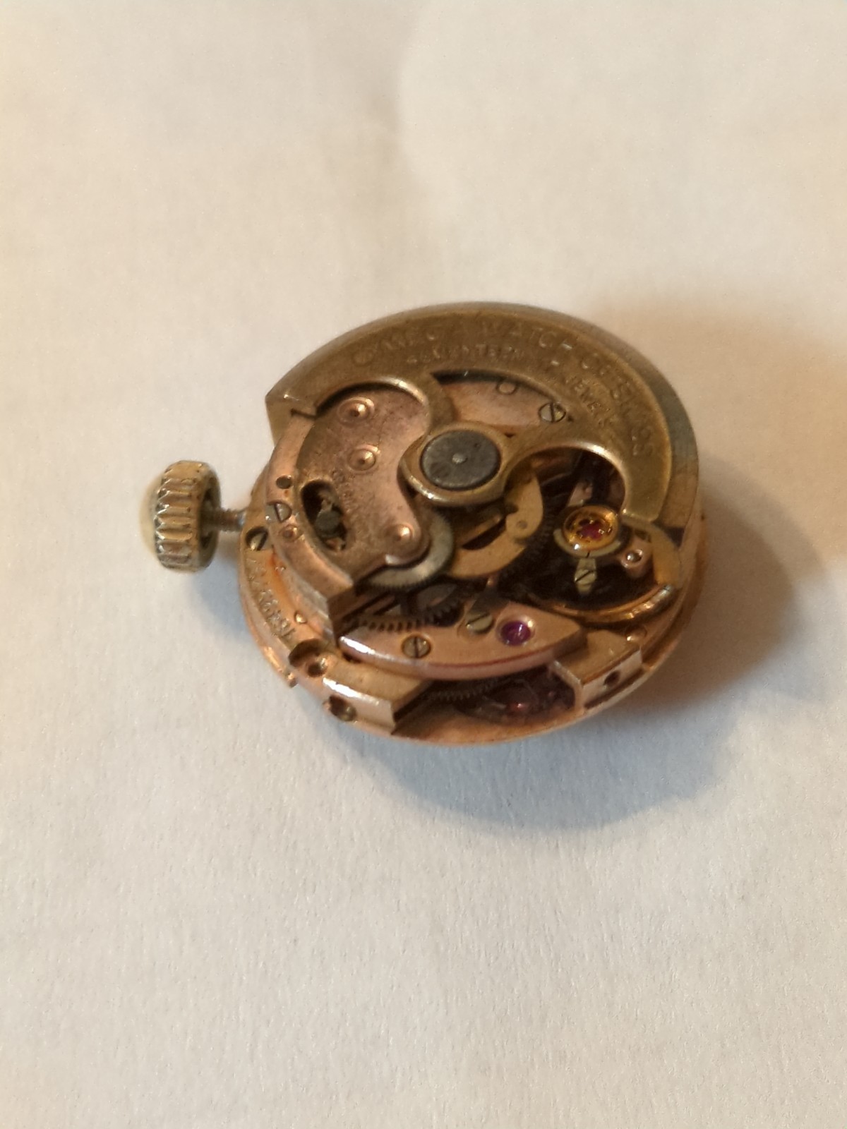 OMEGA AUTOMATIC MOVEMENT CAL 455 FOR OMEGA LADYMATIC WATCH 17 JEWELS- WORKING
