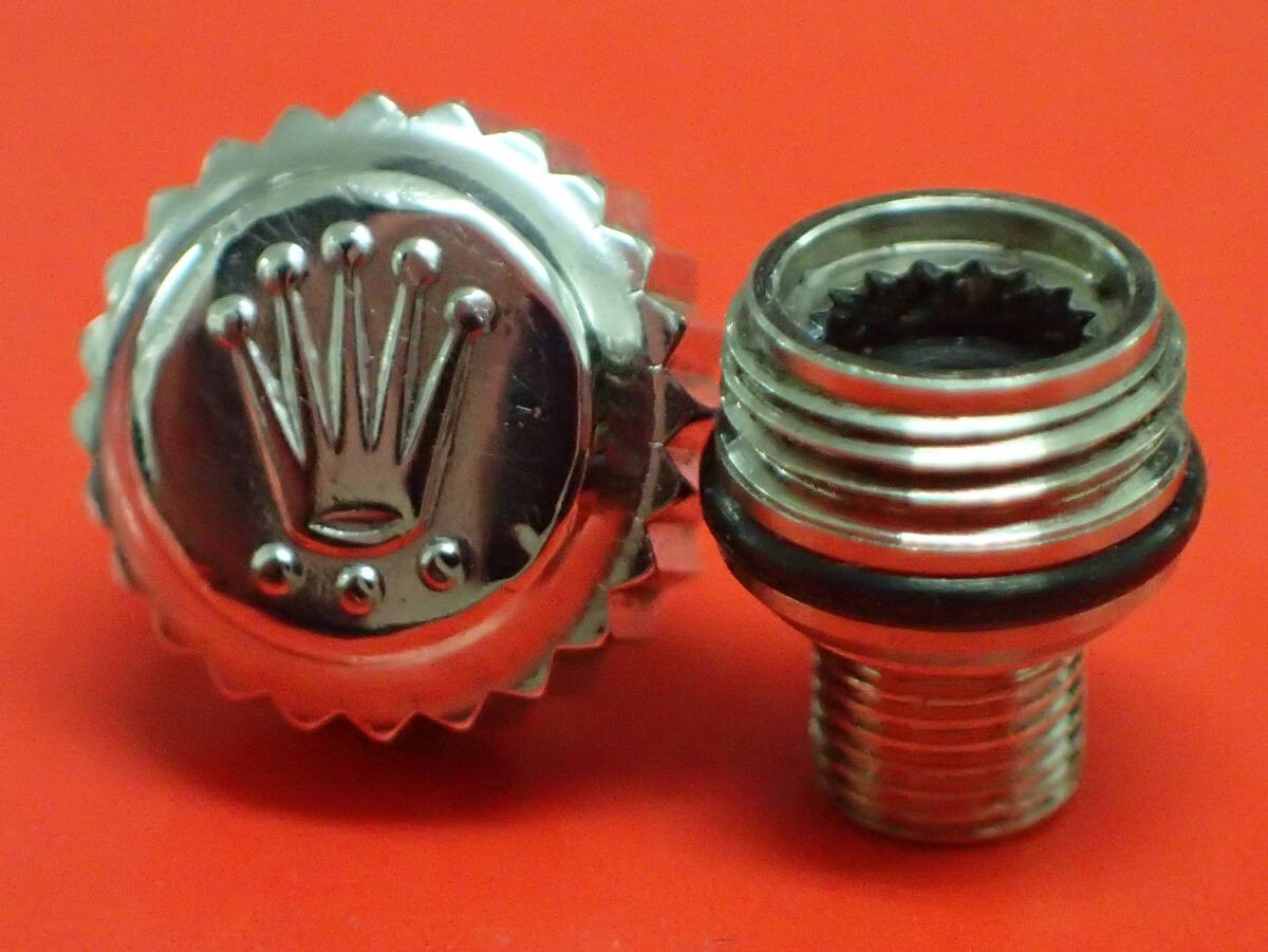 Rolex Tudor Genuine 703-0 Crown and Tube 7mm Set Original Winding Part Verified