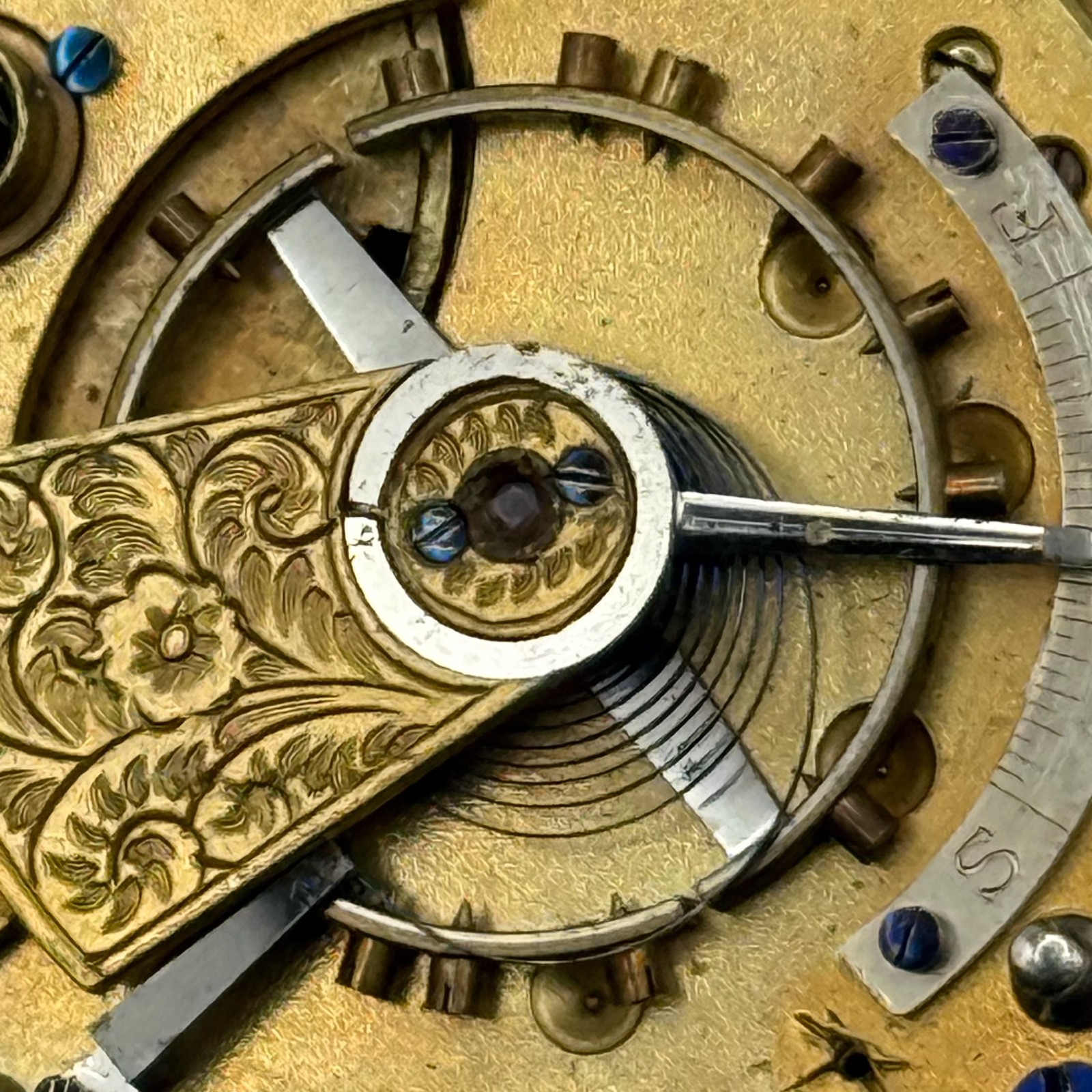 Kendal & Dent London Pocket Watch Movement – English Lever – Parts Repair 44.3mm