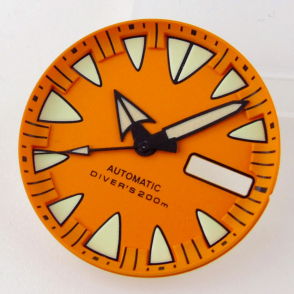 29mm Tandorio Blue Orange Red Yellow Dial Chapter ring Fit Japan NH36A movement