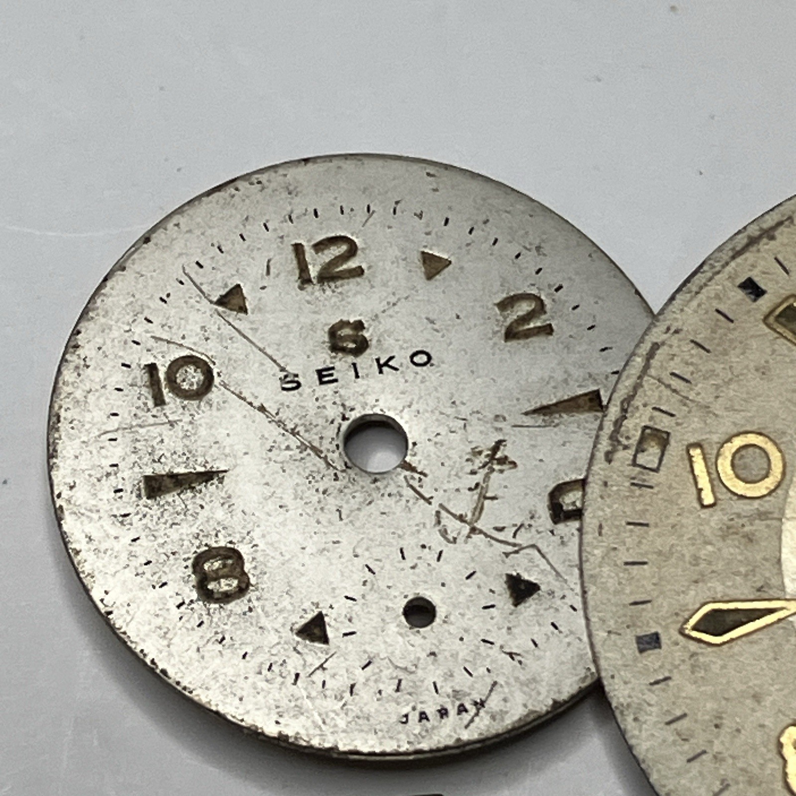 7 Vintage Seiko Watch Dials Chronometer Fine Seiko 1940s-60s Parts Lot