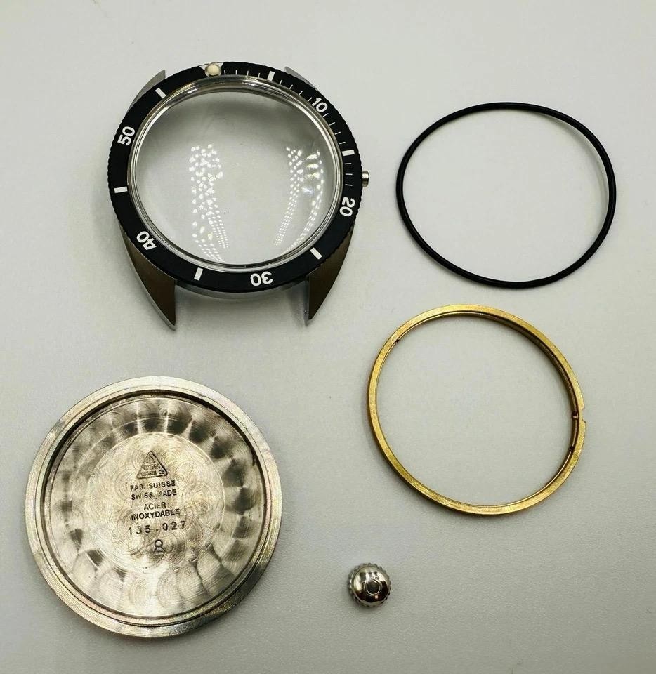Rare Omega Seamaster 120m S/steel Divers Men Watch Case Kit Fits Cal.552/565/563