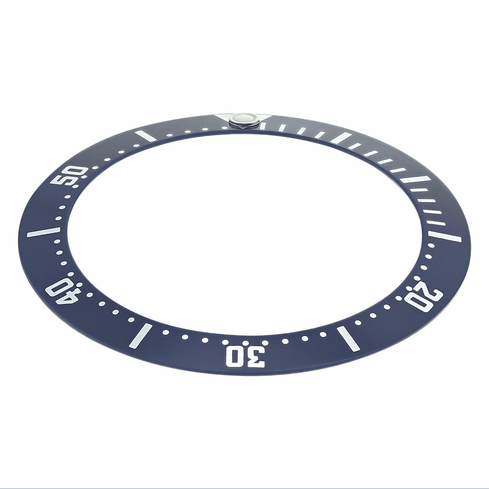 Blue Aluminum Replacement Bezel Insert James Bond 34.9mm x 28.6mm For Tag Heuer