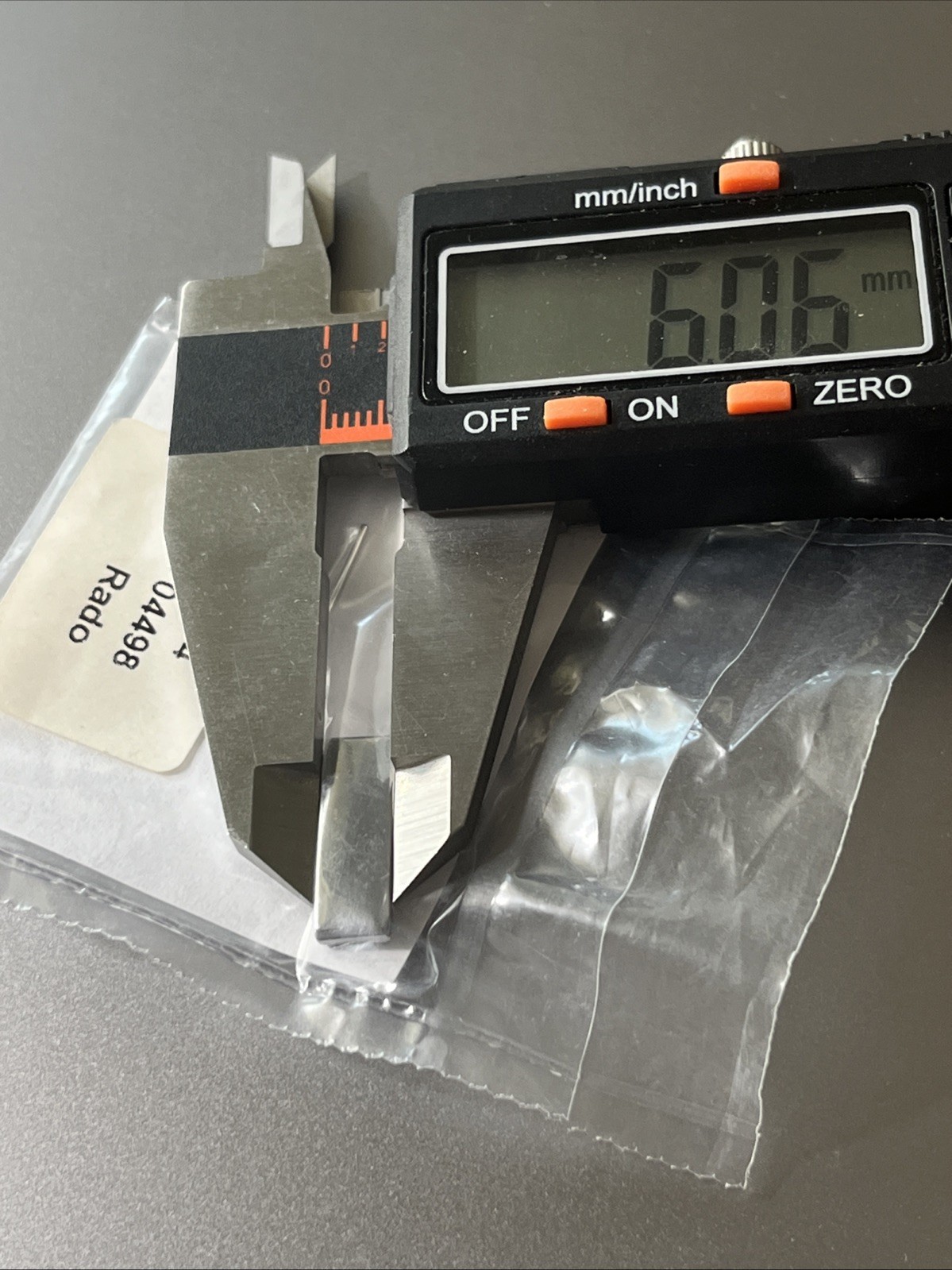 RADO Watch Link 18 mm Silver Gray Ceramic Ref. 74 04498 Complete SWISS
