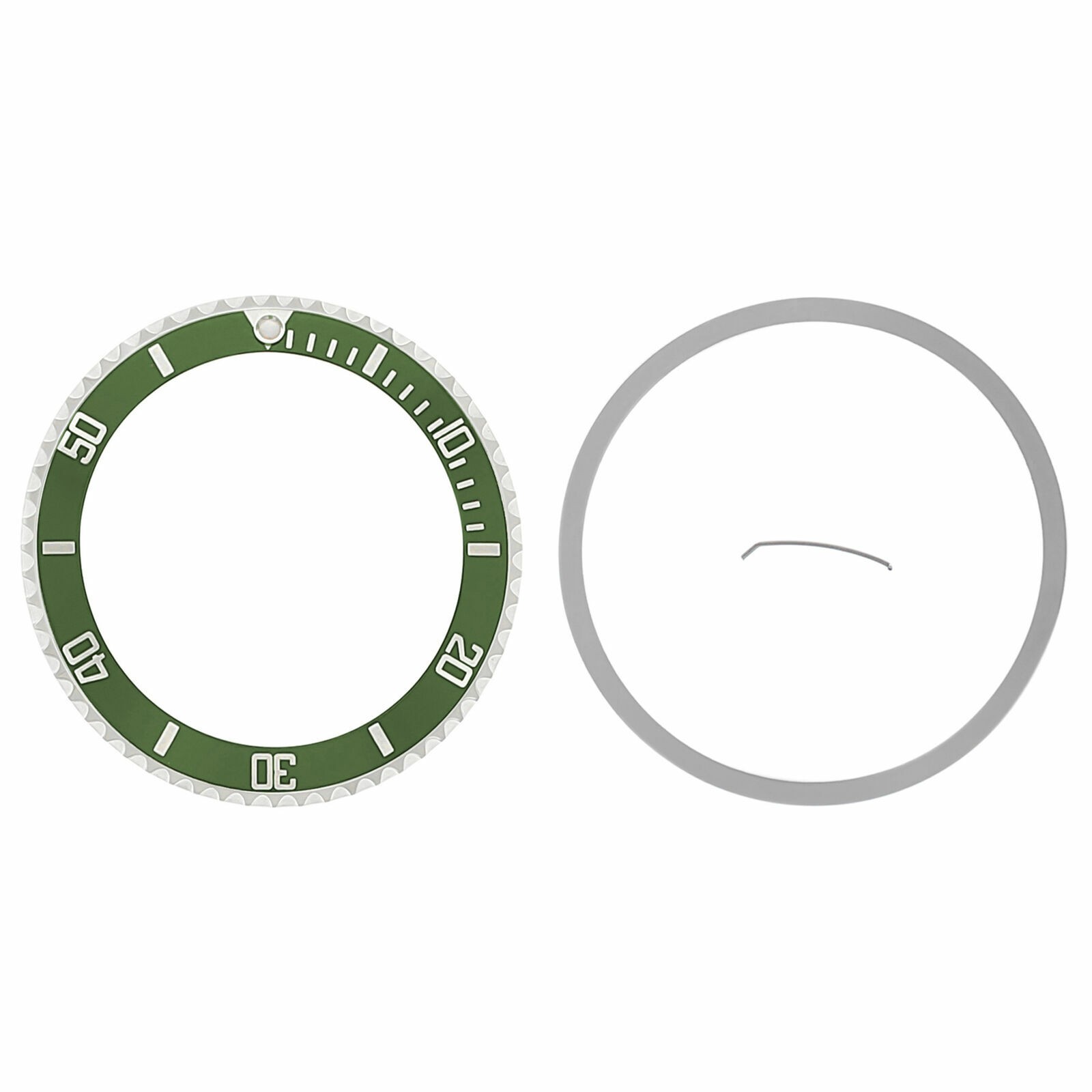BEZEL ,INSERT FOR ROLEX SUBMARINER WATCH 16610LV, 16610 50TH ANNIVERSARY GREEN