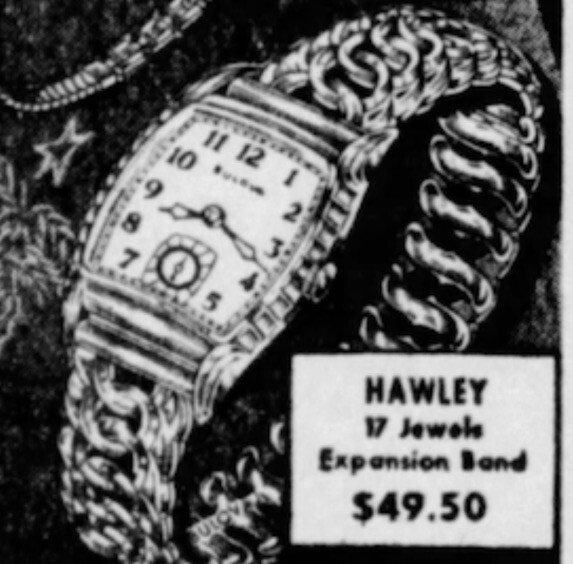 Rare NOS Vintage 1950s Bulova Hawley Glass Watch Crystal