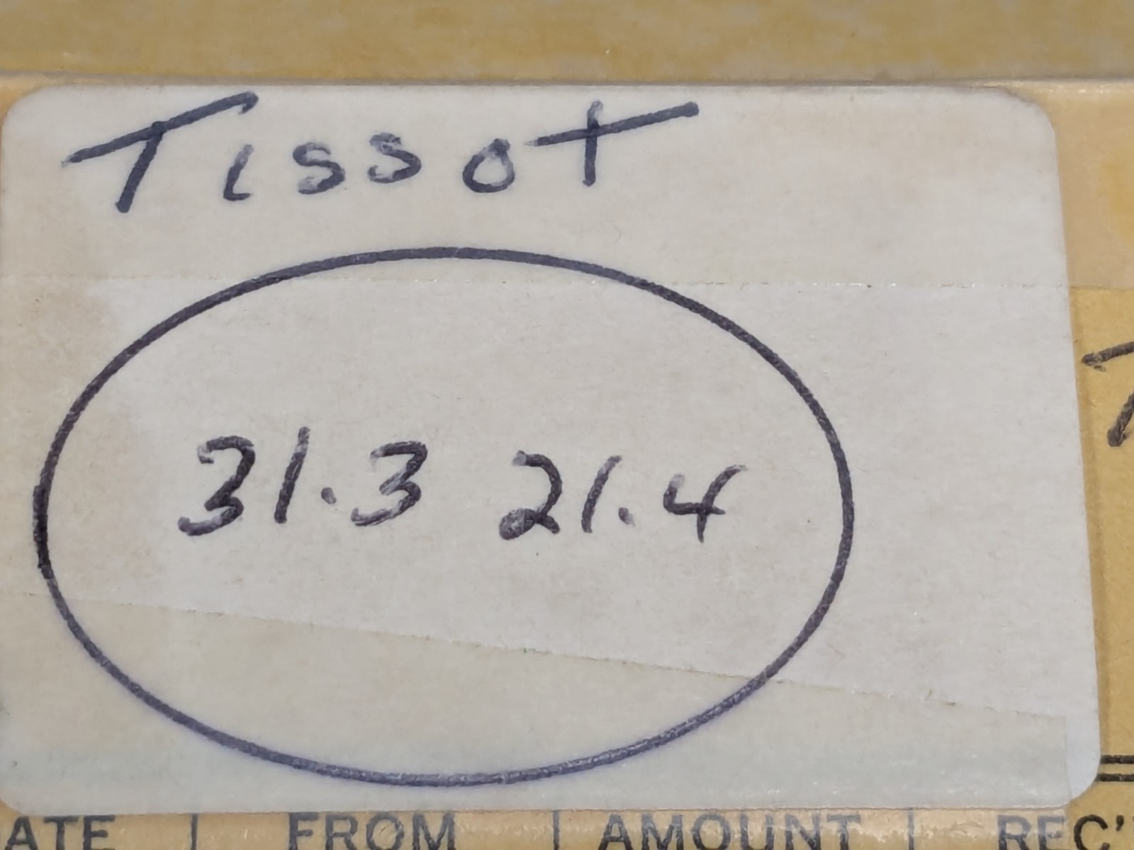 NOS Acrylic Watch Crystal for Tissot – Oval – 31.3mm x 21.4mm