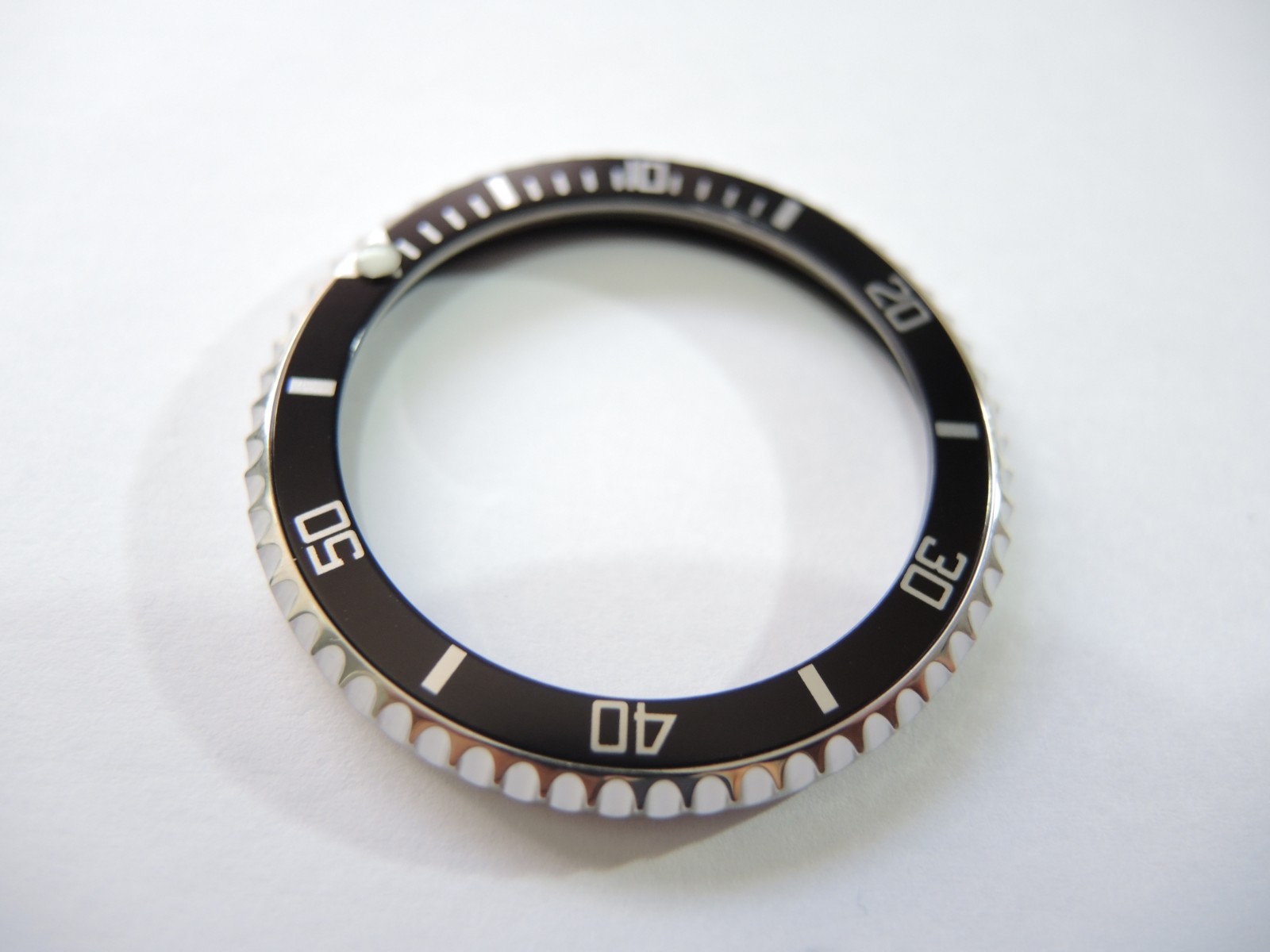 NEW STAINLESS ROTATING BEZEL W/ SUB STYLE INSERT LARGE DIVERS SKX007-009/SKX399