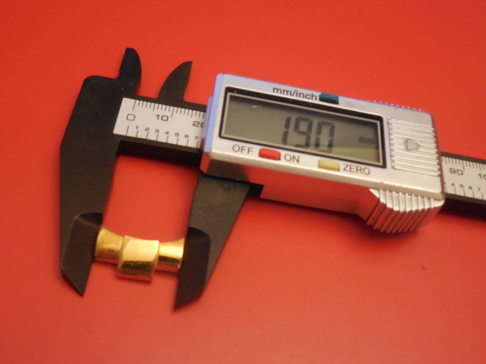 1 ROLEX 18K GOLD ELECTROPLATED 19MM 457 END FOR 78351 OYSTER BAND BRACELET STRAP
