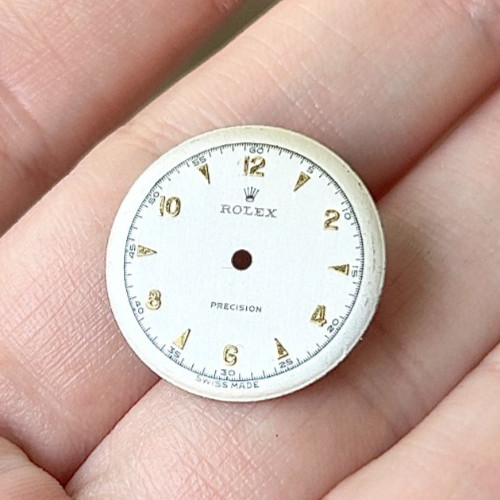 A Vintage Rolex Precision Wristwatch Dial, 1950’s.