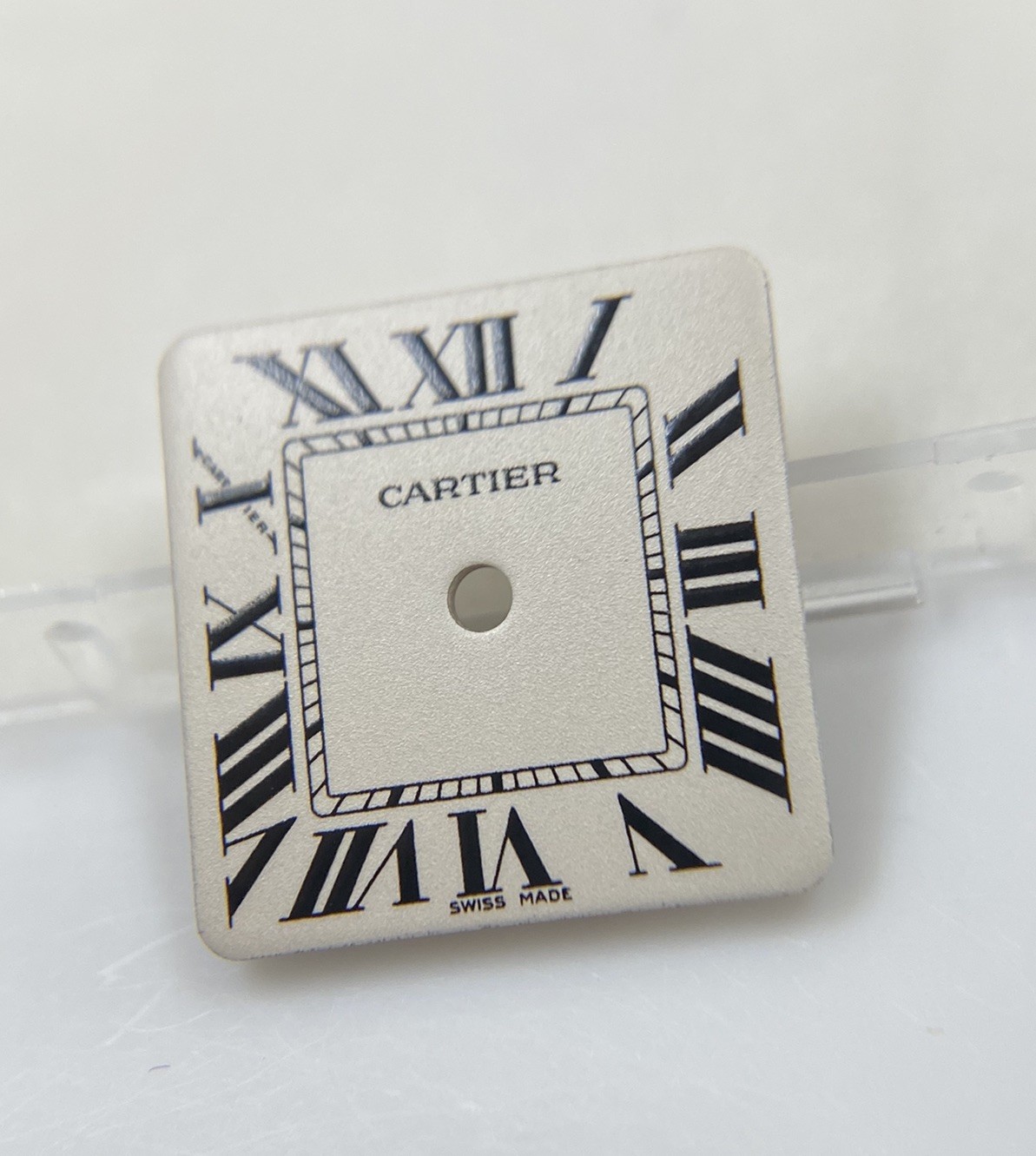 Original NOS Cartier Santos Galbée Cal 157 Ivory Roman Numeral Dial