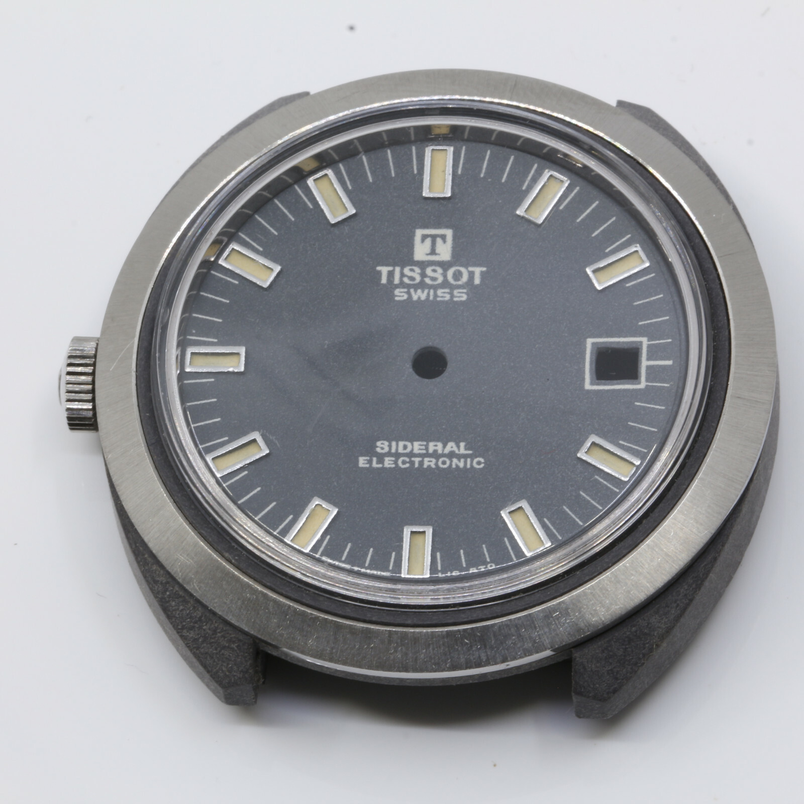 Tissot Watch Case and Dial ” Sideral ” Vintage Fiberglass Case 39mm NOS