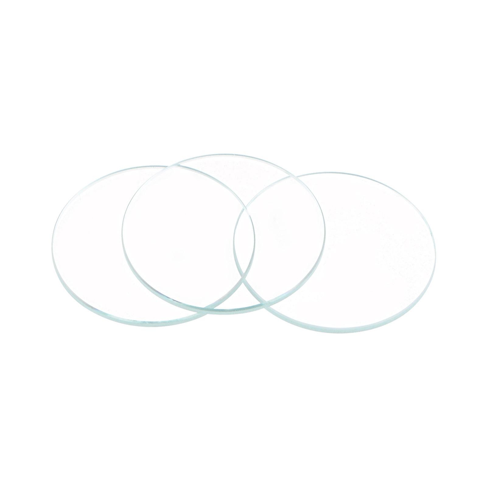 8Pcs 19.5mm Dia Watch Glass Crystal Lens Single Dome Round 1.6mm Edge Thickness