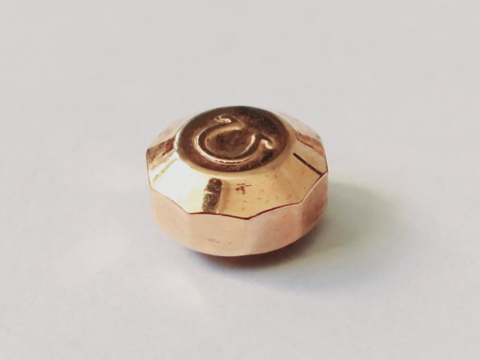 OMEGA ROSE GOLD PLATED WATCH CROWN KEYS. (5mm X 2.5mm ) (OC-77)