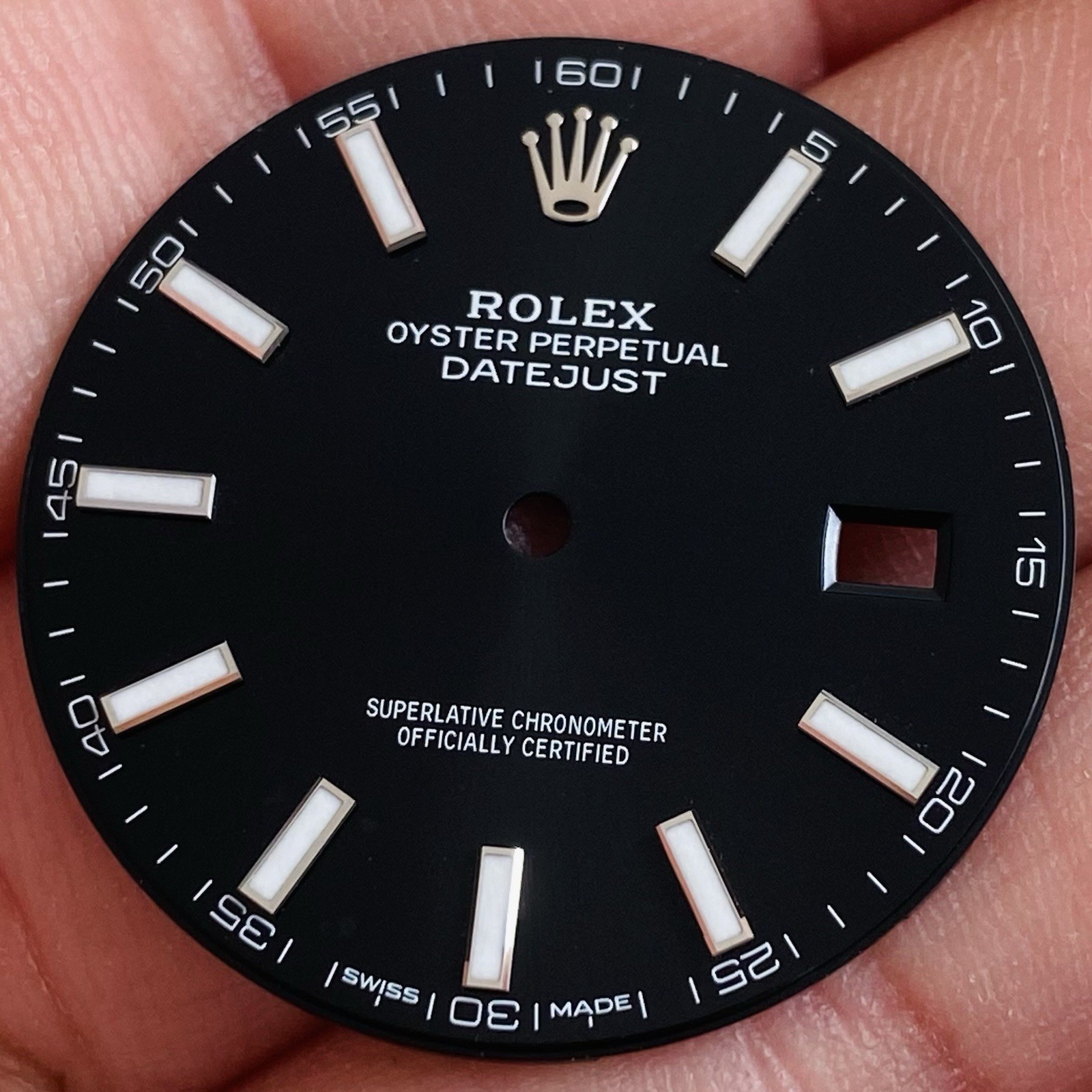 Rolex Black Dial For Datejust 41mm Model Ref 126300 & 126334