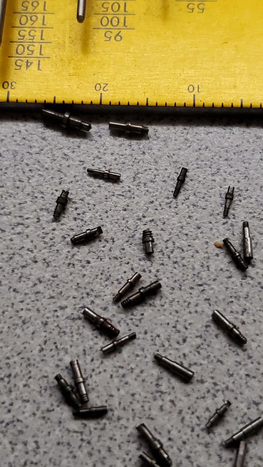 Lot Of 24 Mixed Wristwatch Setting Parts/Setting Lever Screws Detent Screws