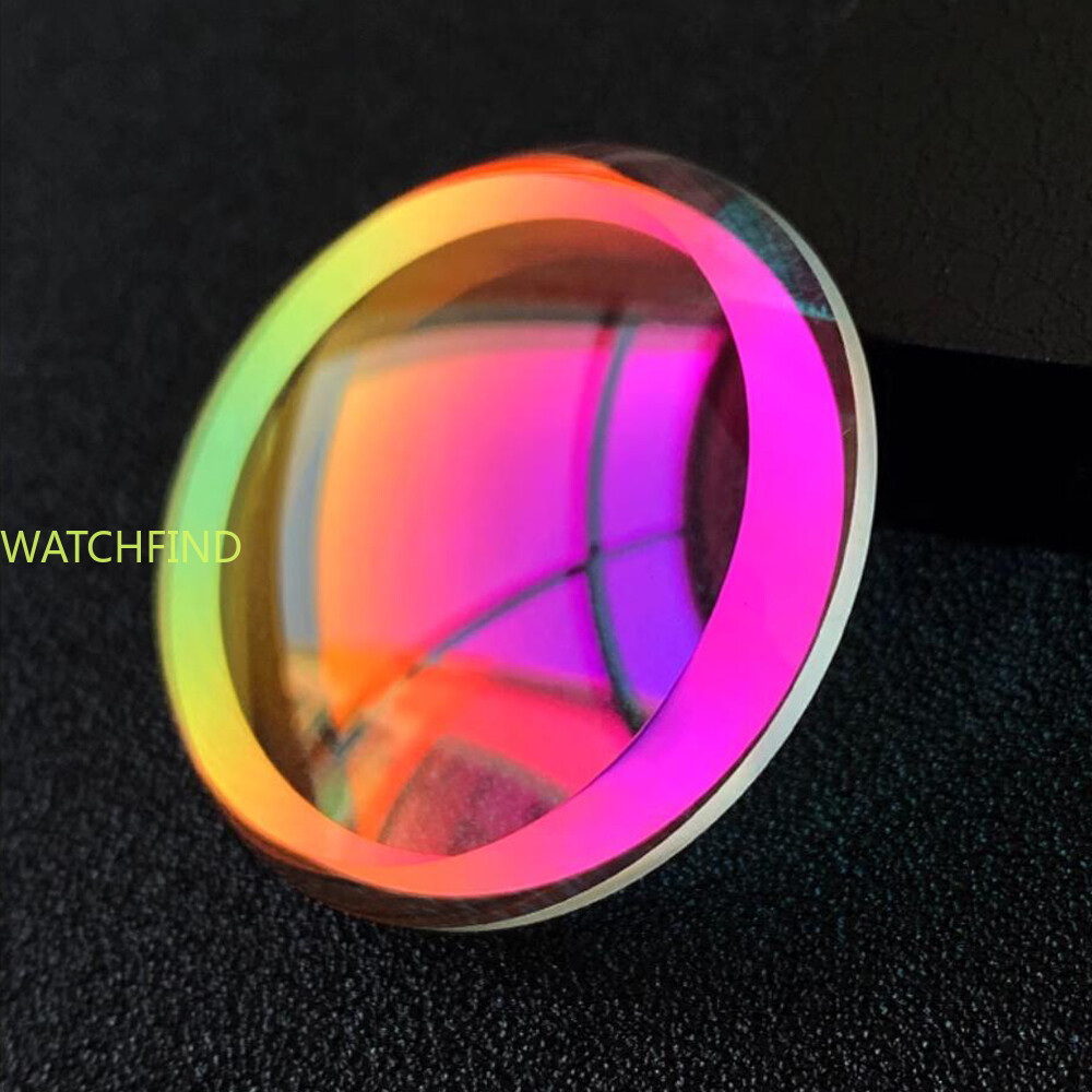 AR Blue/Red Double Dome Watch Glass Mineral Crystal for 6306 6309 7002 7548