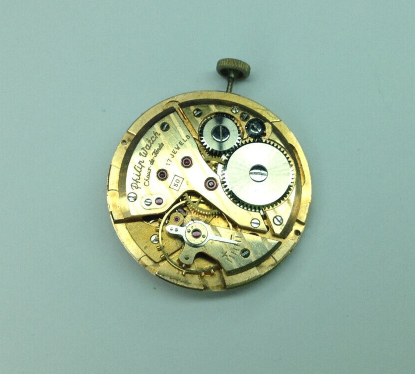 Philip Watch cal. 50 Gents Mechanical Watch Movement – Restoration / Repair