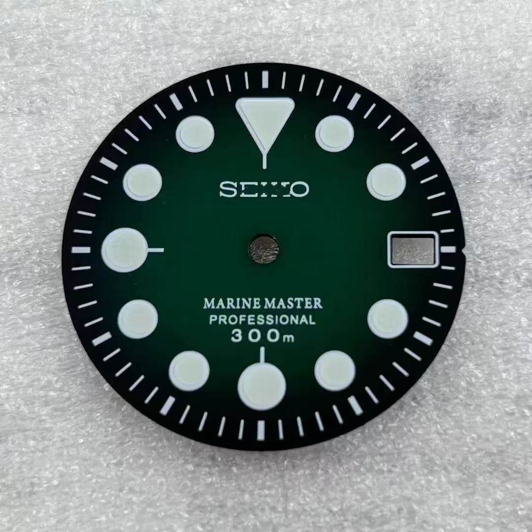 28.5mm Green Luminous Watch Dial for Nh35 NH36 Movement Watch accessories