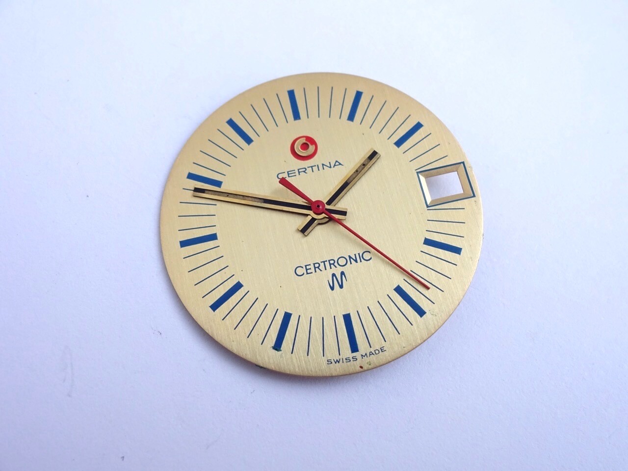 Certina Certronic Dial Hands Case Parts ESA9162 F300 Tuning Fork Watch (1241A)