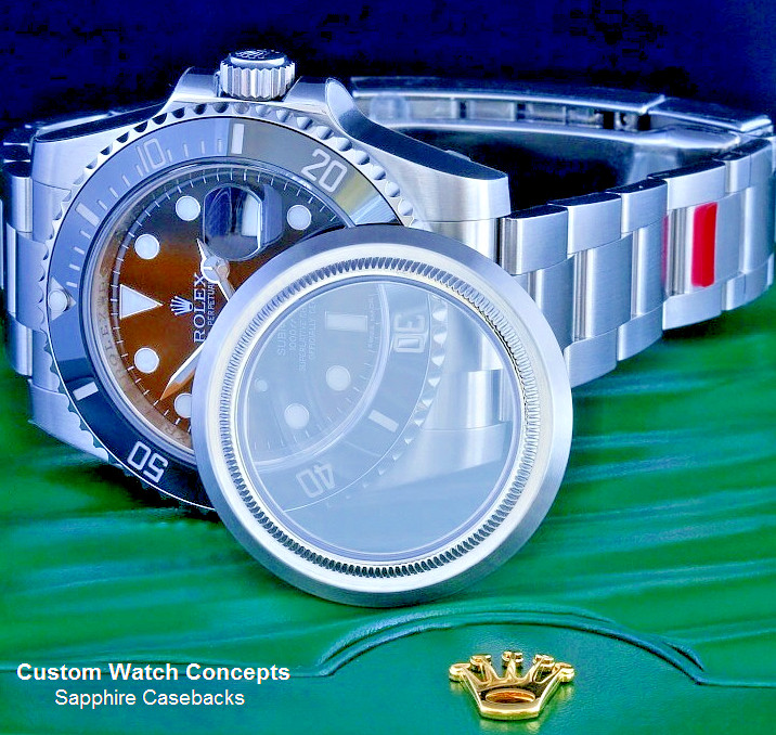 Sapphire Caseback for Rolex GMT Master 126720 VTNR Exhibition Back