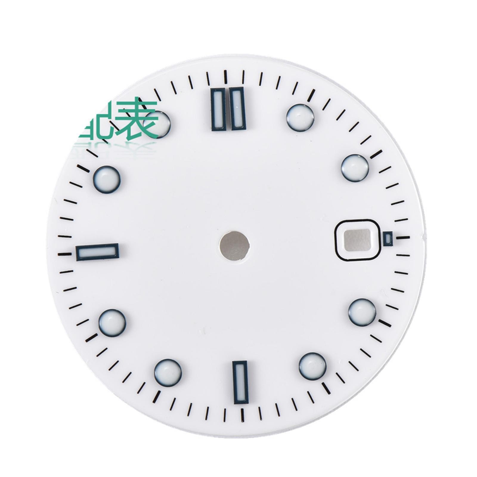White Watch Dial Parts Wih Luminous For ETA 2836/2824 Mingzhu DG2813 Movement B