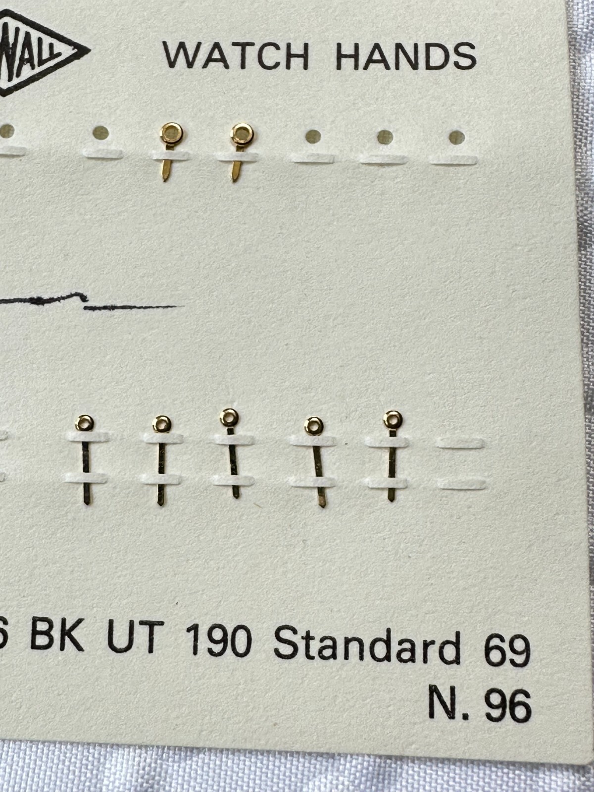 Newall GILT Stick Watch Hands MODELS IN DESCRIPTION LOT AS SHOWN 20-53
