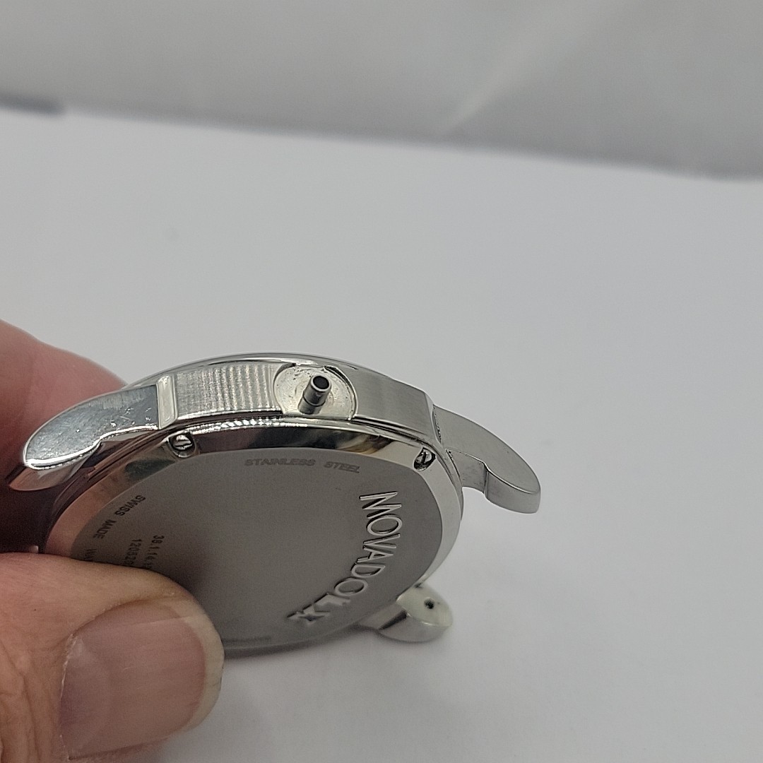 Men’s Movado LX 38.1.14.1206 Complete Case With Crystal Mint Condition