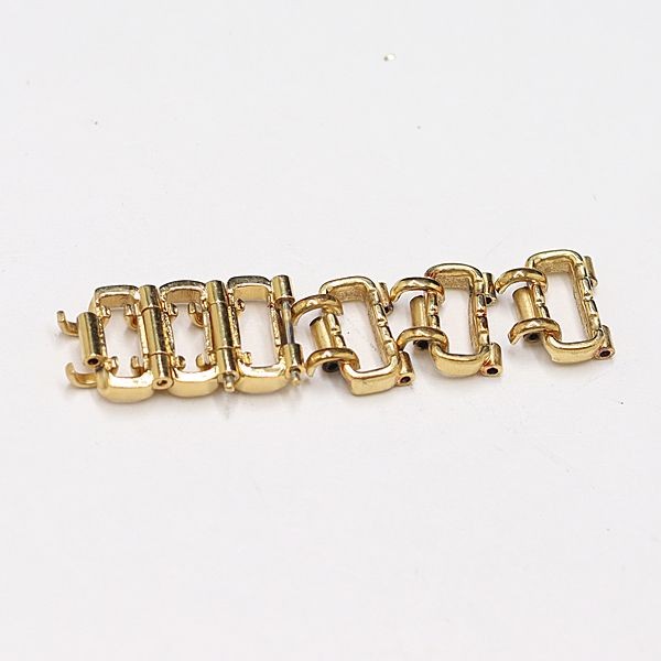Omega De Ville women’s watch with original gold-colored 6-link 8mm link band.