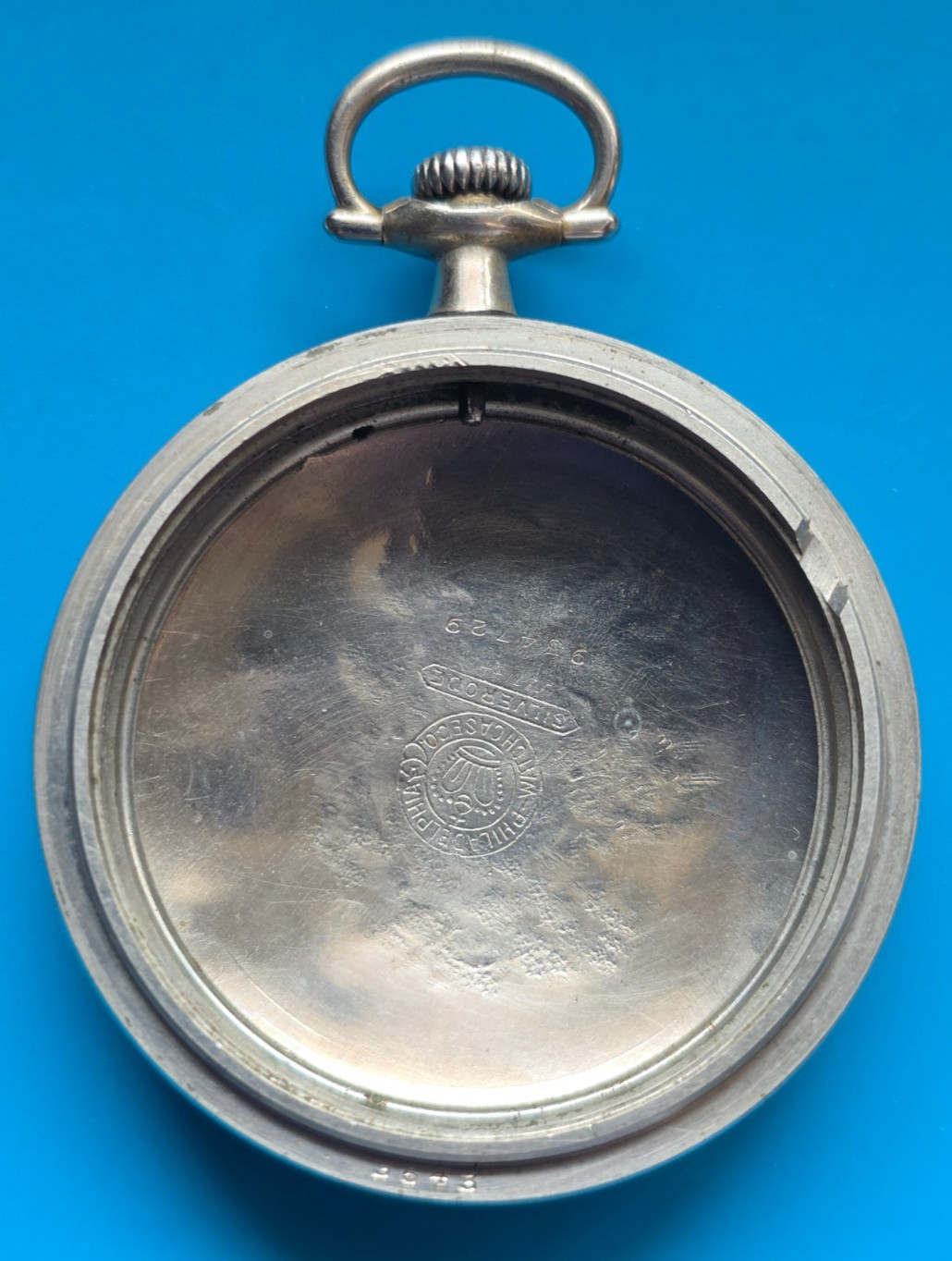 18 SIZE PHILADELPHIA SILVERODE PENDANT AND LEVER SET POCKET WATCH CASE