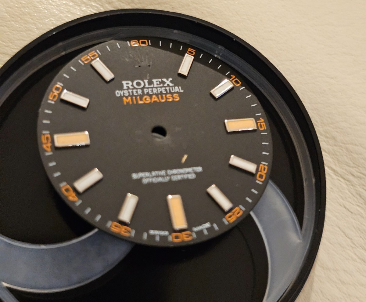RARE Authentic Rolex Milgauss 116400 Black Dial – Orange Lume – Ref 116400 – 100
