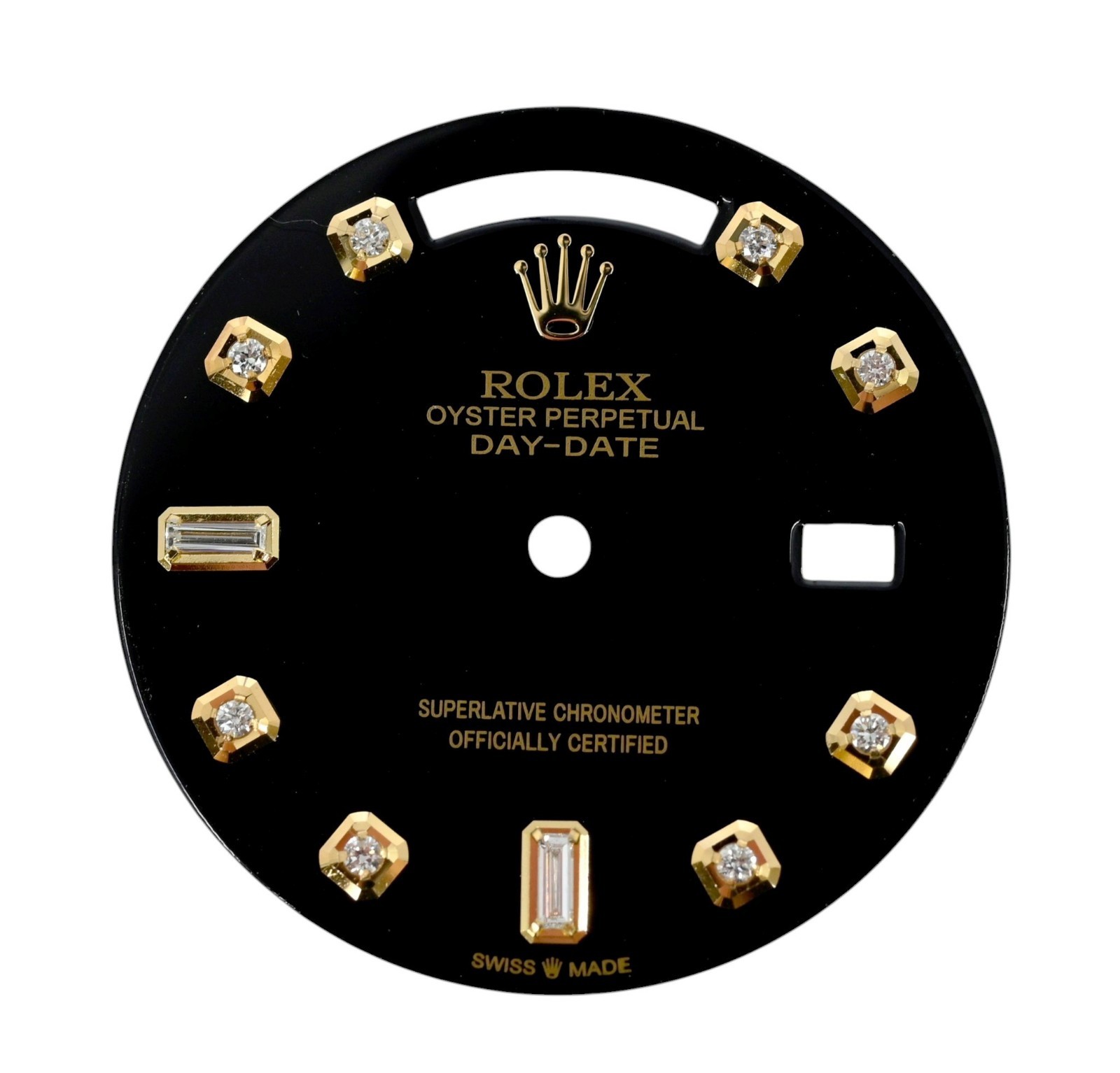 Custom Rolex Day-Date President Black Diamond 36mm Watch Dial 18038, 18238, etc!