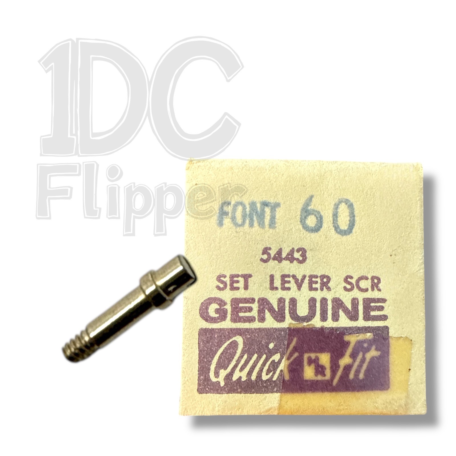 Font 60 SET LEVER SCREW 5443/324 Gruen 220, Font 601, ST 69, Fits Multiple, Read