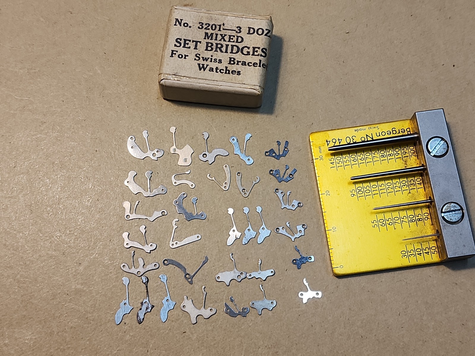 Assortment # 3201 Mixed Set Bridges For Swiss Bracelet Watches- Qty 31-23 Types