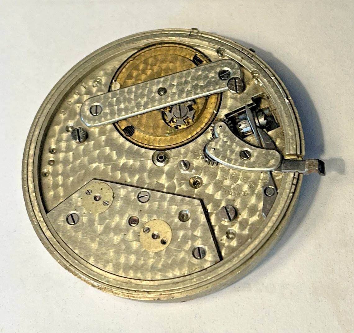 AUGUSTE SALTZMAN 45.22mm POCKET WATCH MOVEMENT RUNNING FREE SHIPPING