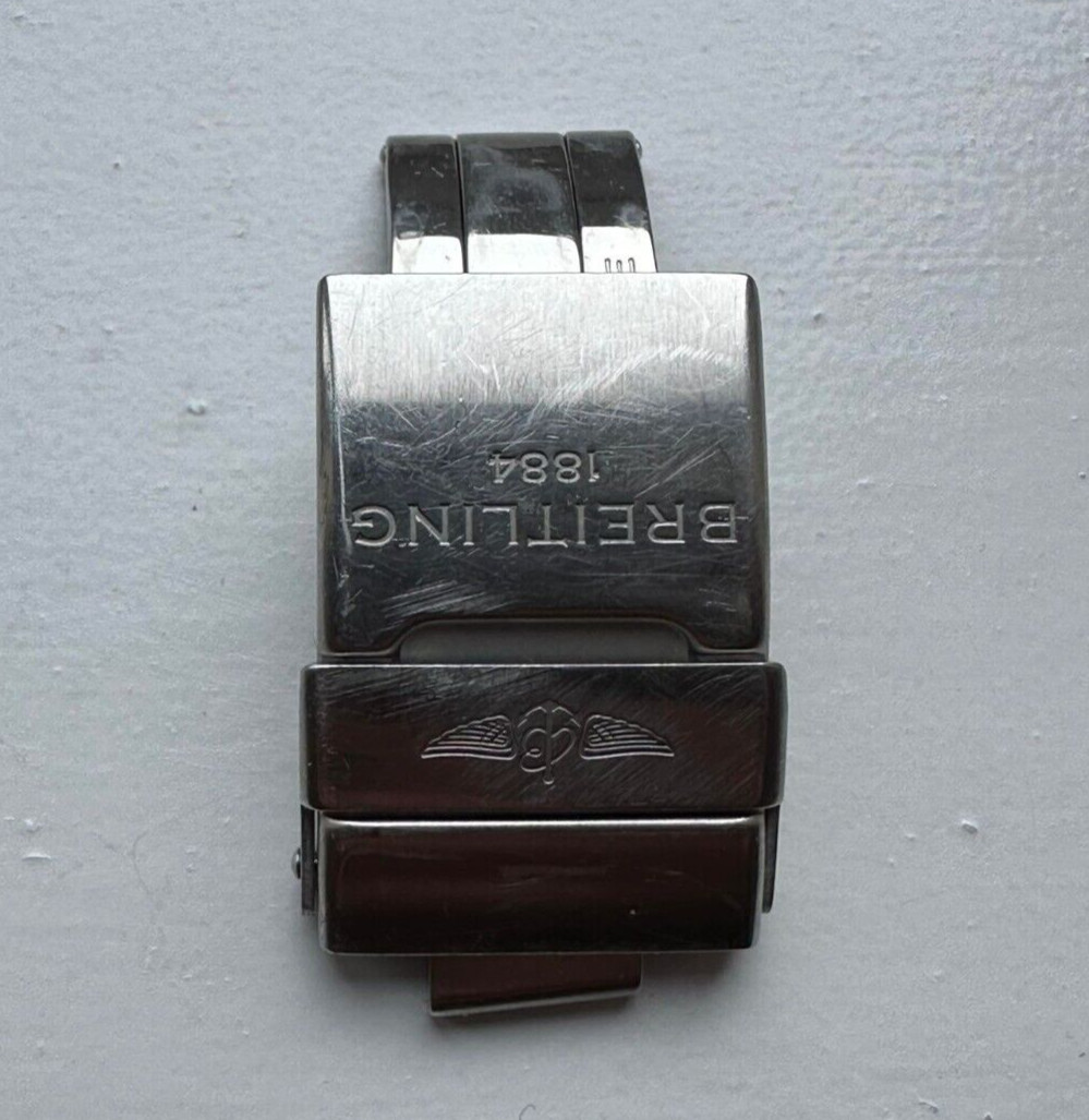 Genuine Original Breitling Deployment Deployant Clasp Buckle Bracelet Steel 20mm