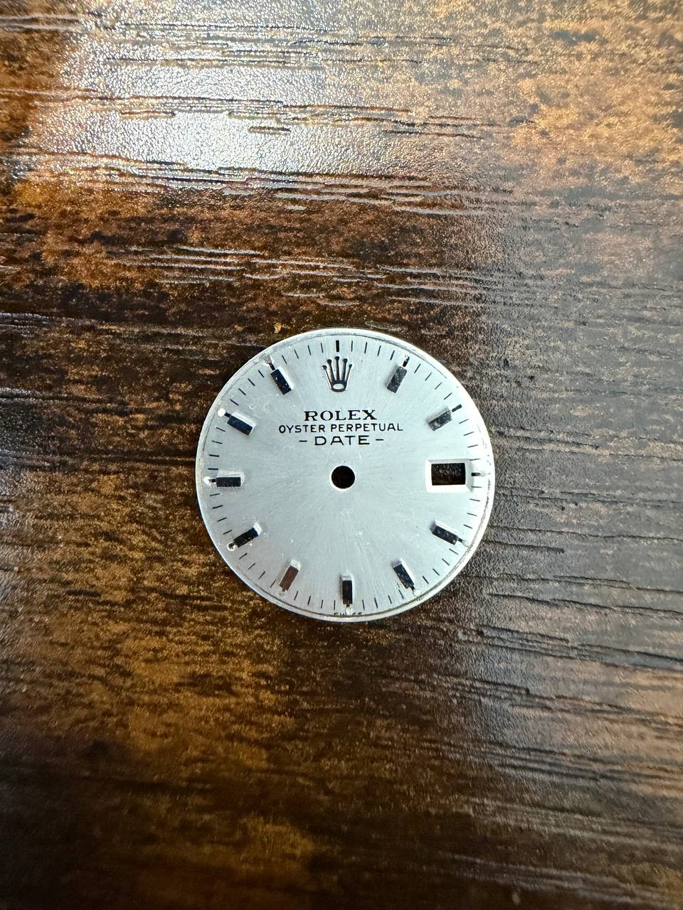 ROLEX LADIES OYSTER PERPETUAL DATE 6517 6516 6519SILVER STICK DIALGOOD CONDITION