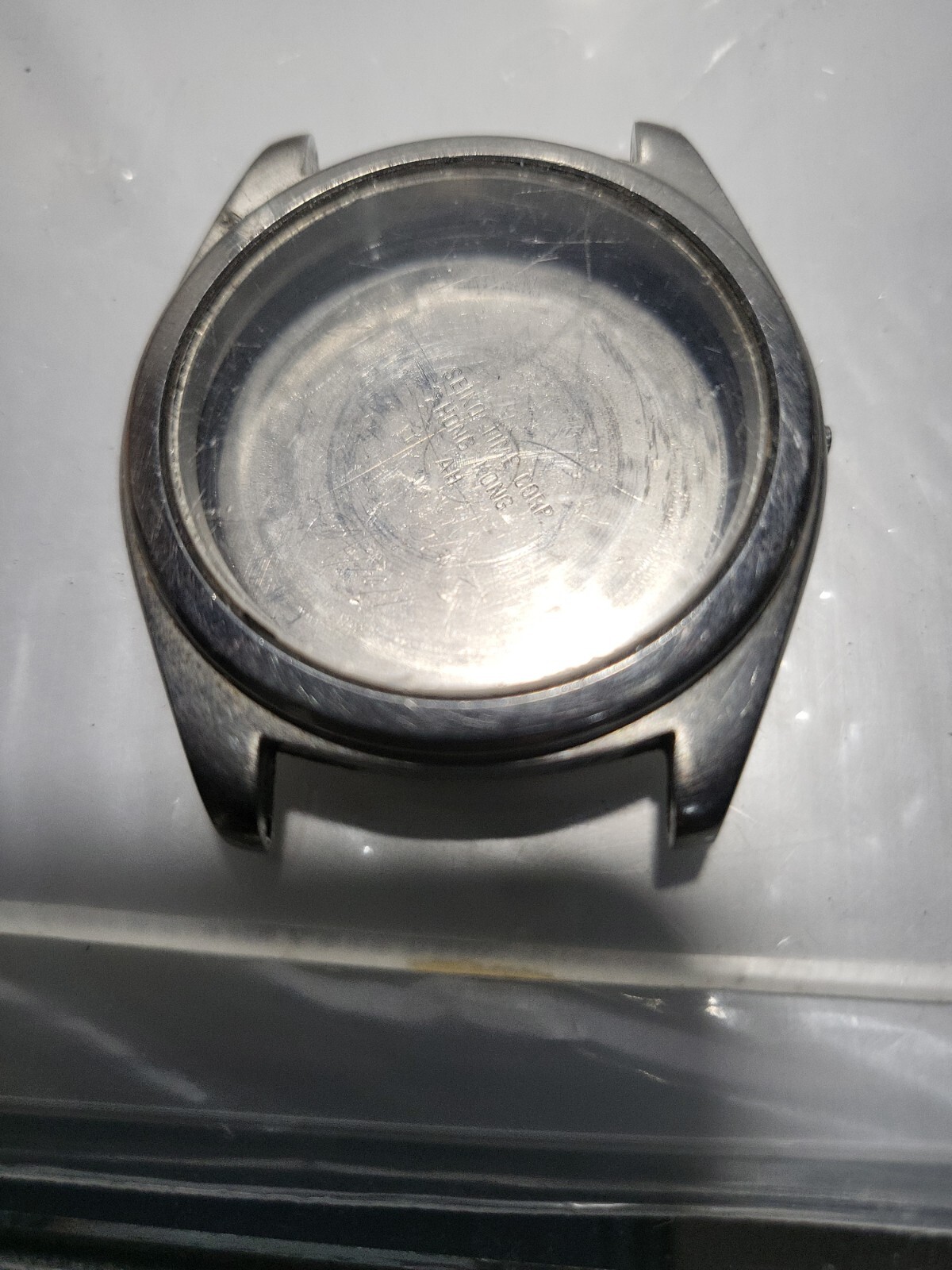 Watch Case Seiko Genuine No. 141025 7N43-8A00 Stainless Steel