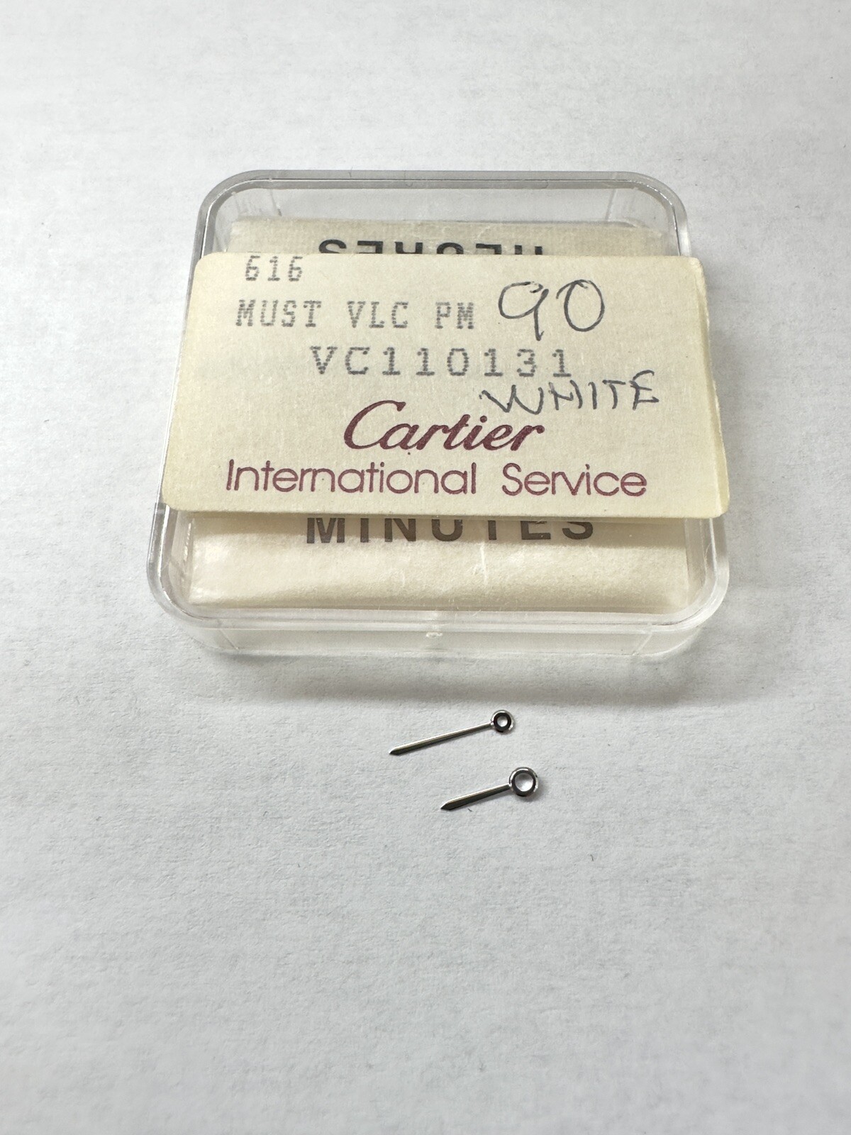 Original Cartier Set of 2 Silver Hands Must VLC PM MVT 090/690, VC110131
