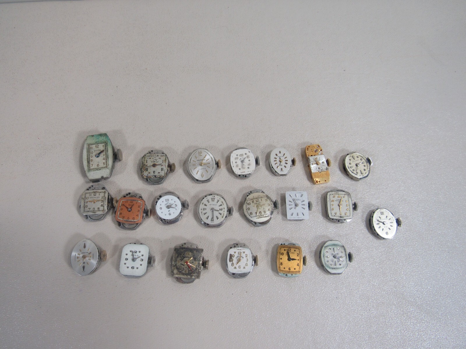 21 Misc. Mechanisms Mechanical Movements Parts Only for Lady’s Wristwatches