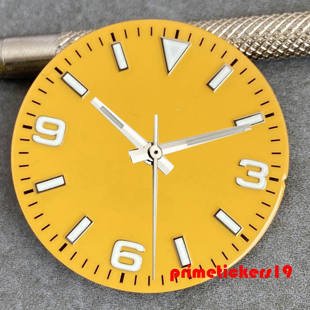 29mm Watch Dial+Hands Set Luminous Fit NH35 Miyota82 ETA2824 PT5000 Multicolored