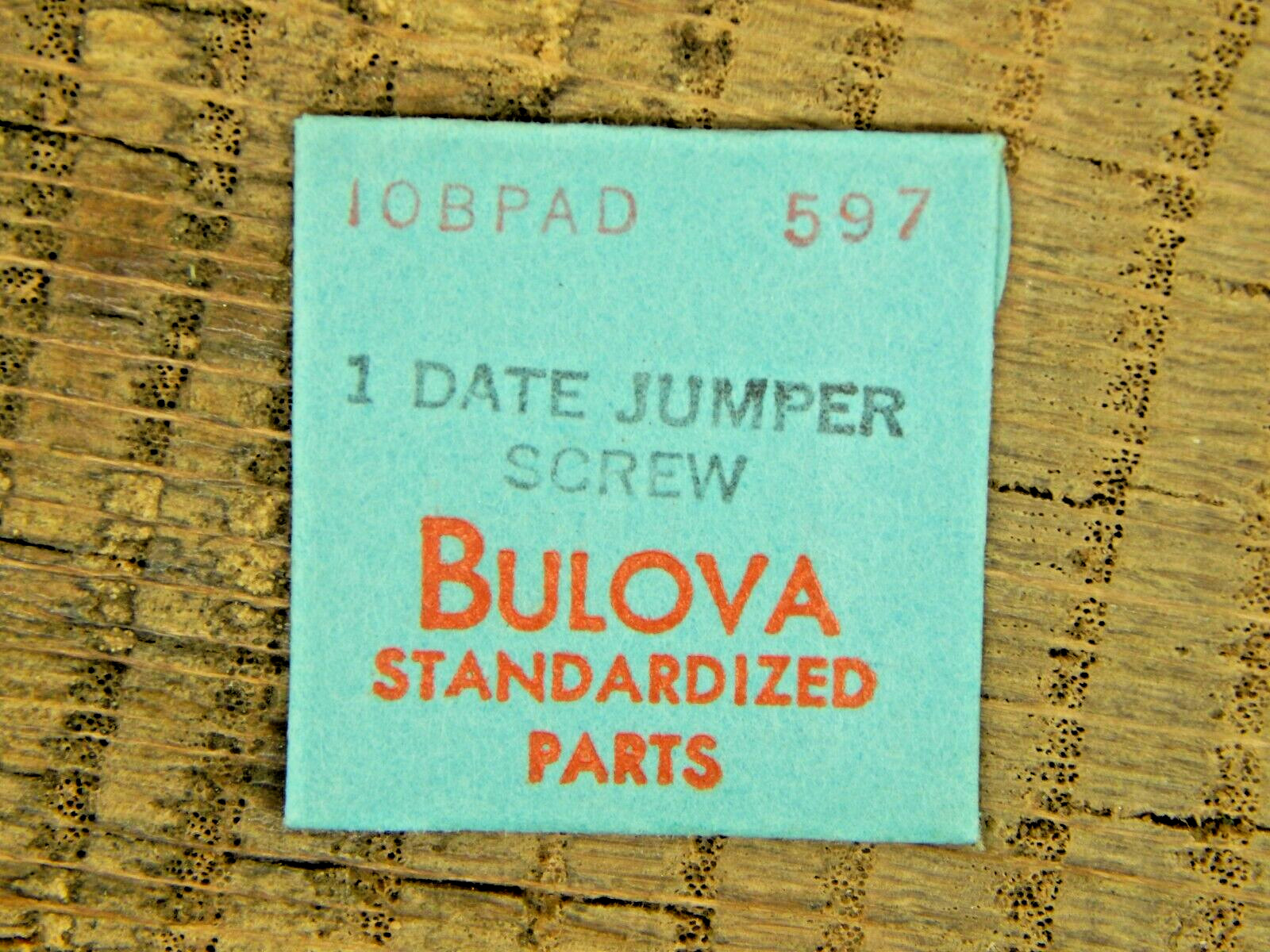 Genuine Bulova 10BPAD Date Jumper Screw 597 Watch Part NEW OLD STOCK