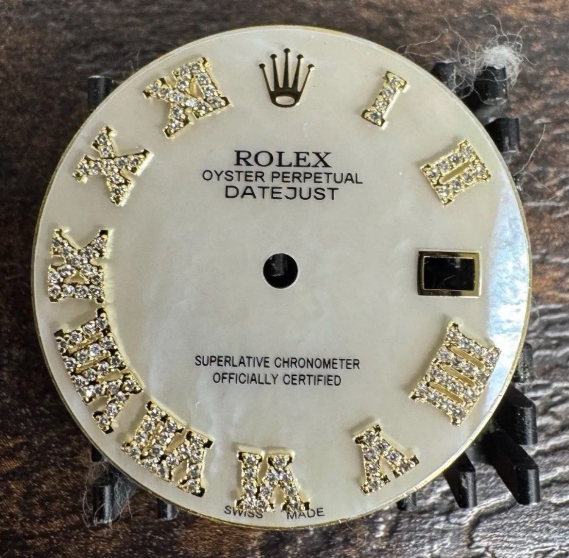 Rolex Datejust 36mm Custom White MOP Roman Diamond Dial 16013 16233 116233